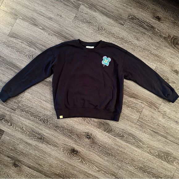 Kerri Rosenthal Tops - Kerri Rosenthal Boyfriend Sweatshirt Lucky Charm Black